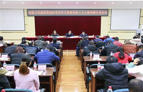 公司基層黨組織書記學(xué)習(xí)貫徹黨的十九大精神宣講報告會