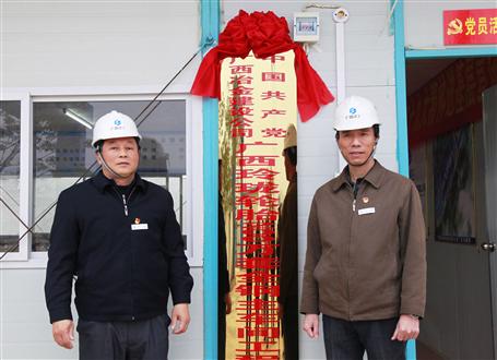 發(fā)揮戰(zhàn)斗堡壘作用！冶建又一個(gè)項(xiàng)目部黨支部揭牌