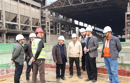 唐峰、何勇到魚峰水泥技改項(xiàng)目調(diào)研指導(dǎo)