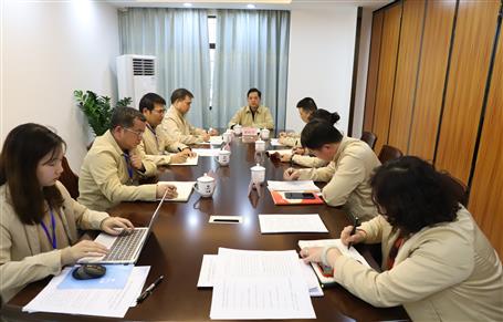 蒙勝益參加指導桂華分公司黨支部2021年度領(lǐng)導班子黨史學習教育專題民主生活會